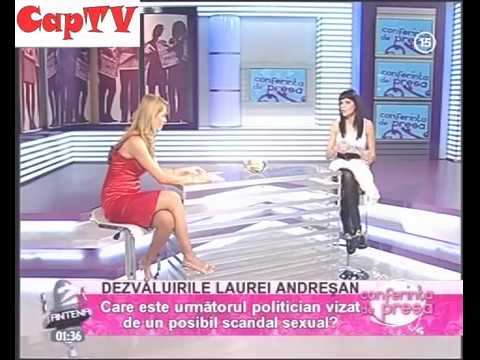 Laura Andresan in black stockings