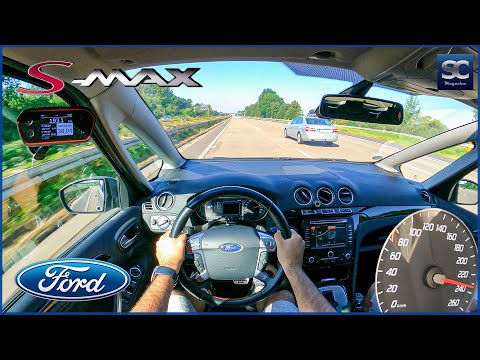 235 KM/H in a 2012 Ford S-MAX - Autobahn Top Speed Drive POV