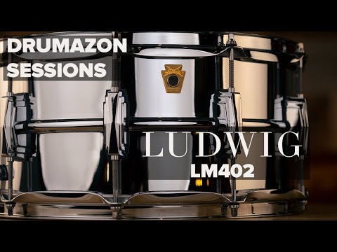 Ludwig 14 x 6.5 LM402 Supraphonic Snare Drum Video Demonstration from Drumazon Feat. Rocky Morris