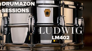 Video thumbnail for Ludwig 14 x 6.5 LM402 Supraphonic Snare Drum Video Demonstration from Drumazon Feat. Rocky Morris by Drumazon Drum Store