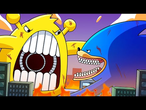 SPRUNKI EATER vs. SHIN SONIC! (Cartoon Animation)
