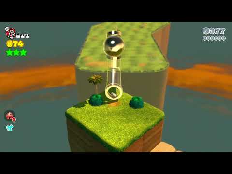 Super Mario 3D World [Switch] 5-4 Mario Speedrun - Time: 56 (WR)