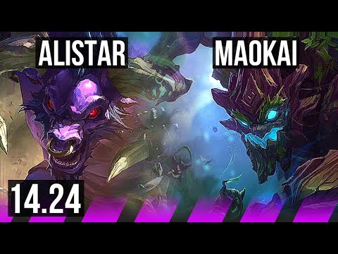 ALISTAR & Xayah vs MAOKAI & Jhin (SUP) | 600+ games | KR Diamond | 14.24