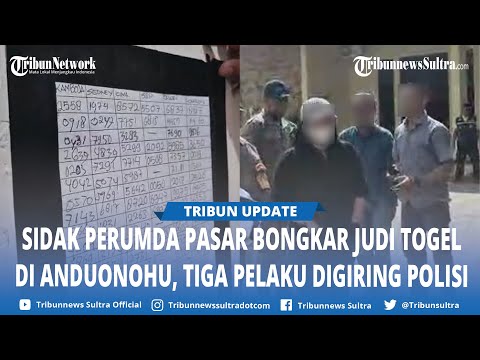 Dirut Perumda Pasar Kendari Gerebek Bandar Togel di Anduonohu, 2 Pria, 1 Wanita Digiring ke Polresta
