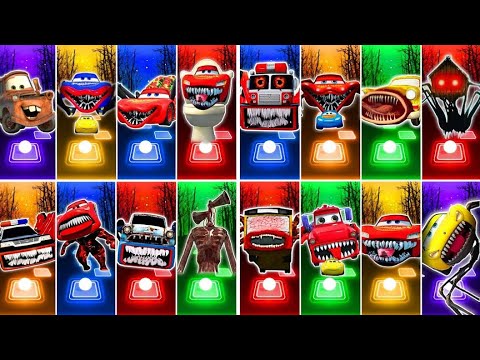 Lightning McQueen Eater & Sonic Exe All Video Megamix 🆚 Bus Eater 🆚 Siren Head 🆚 House Head |Who Win