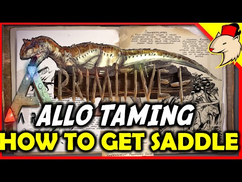 ARK Allosaurus Taming /How To Get The Allo Saddle - Ark Survival evolved