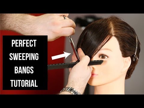 PERFECT Sweeping Bangs Tutorial - TheSalonGuy