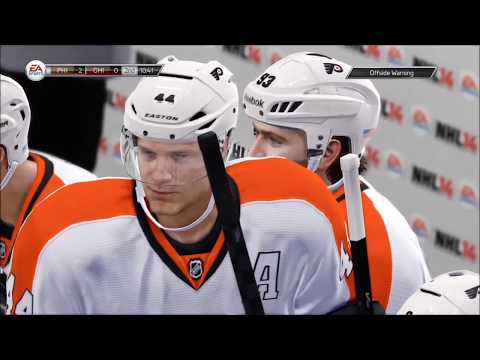 NHL 14 - Philadelphia Flyers vs. Chicago Blackhawks Gameplay [HD]