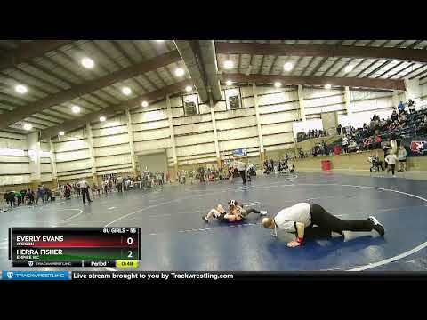 55 Lbs Semifinal - Herra Fisher, Empire WC Vs Everly Evans, Oregon 3630