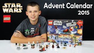 YouTube thumbnail: 2015 LEGO STAR WARS Christmas Advent Calendar Set No. 75097