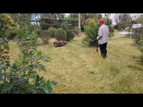 HT550 remote control lawn mower working video-2