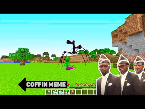 Mutant Spider Sirenhead vs PJ Masks.EXE in Minecraft - Coffin Meme