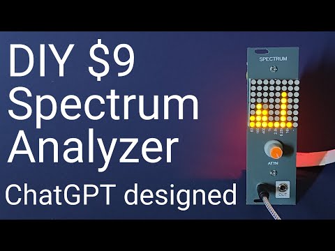 [$9] DIY eurorack modular synth ChatGPT designed Spectrum Analyzer w/ Arduino nano & MSGEQ7