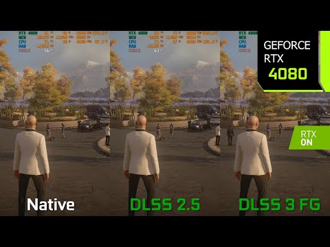 HITMAN 3 DLSS 3 Update | 1440p Native vs DLSS 2.5 vs DLSS 3 Frame Generation | RTX 4080 | i7 10700F
