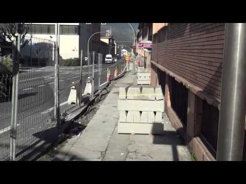 Bidegorriko lanak Legazpiko zatian. 2013 abendua