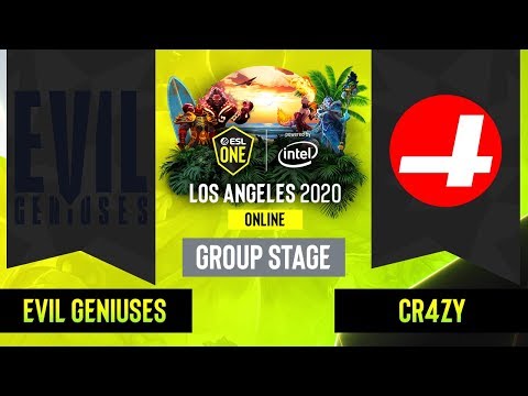 Dota2 - Evil Geniuses vs. CR4ZY - Game 2 - Group Stage - NA - ESL One Los Angeles