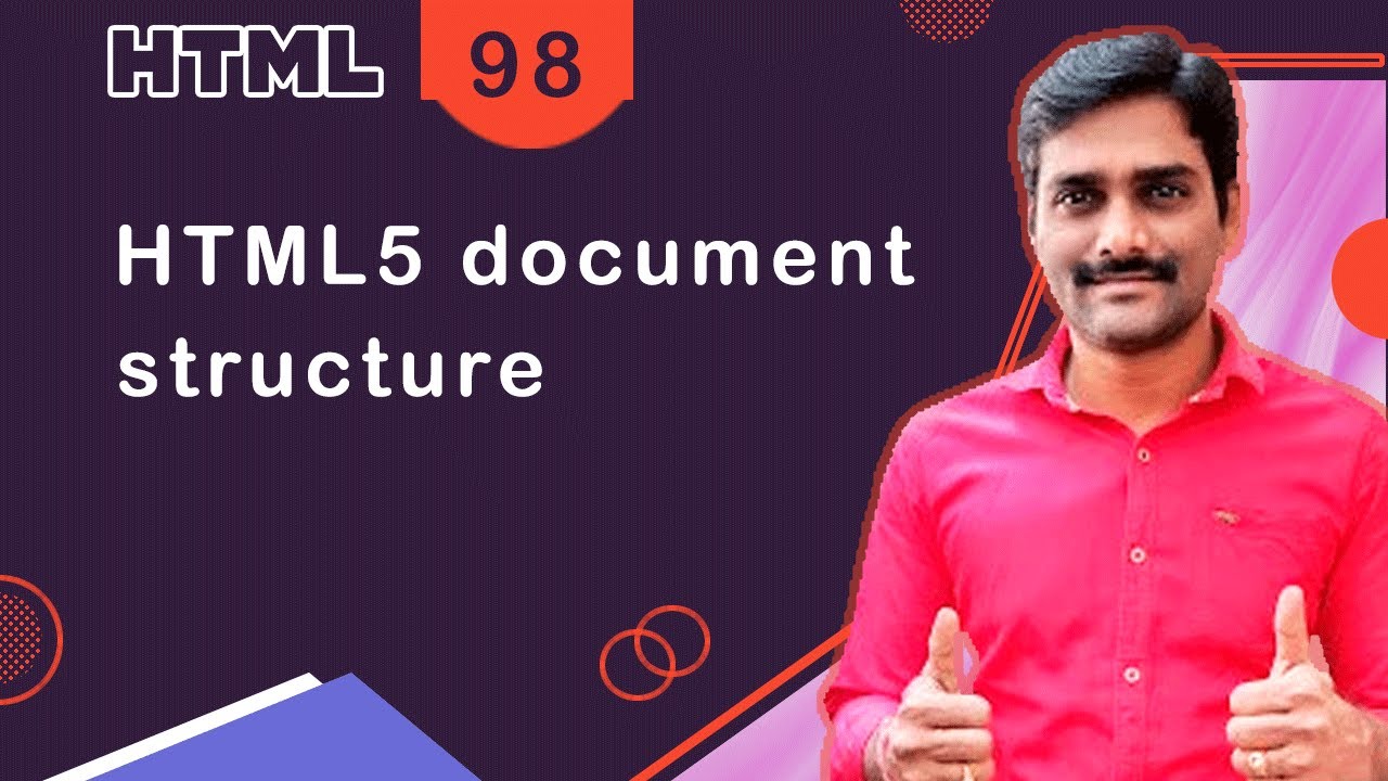 HTML5 Document structure - HTML Tutorial 98 🚀