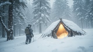 Extreme Winter Camping at -27°C — The Hot Tent Survival Test!