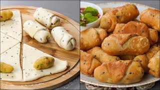 Potato Roll Samosa Recipe | Aloo Samosa Recipe | Ramadan Iftar Recipe | Crispy Potato Snacks