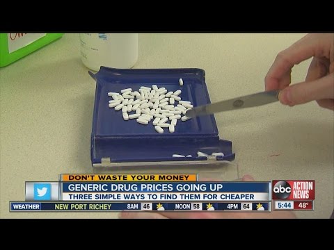 Don't Waste Your Money: Generic drug prices on the rise