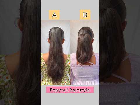 Which one is the best ponytail hairstyle? comment❤️/#hack #hairtutorial #ponytails #hairstyles