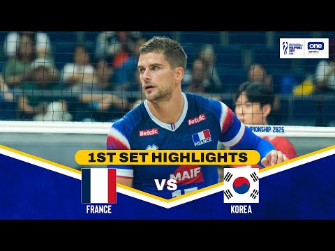FRANCE vs. KOREA | SET 1 HIGHLIGHTS | 2025 FIVB MEN'S WORLD CHAMPIONSHIP | SEPT. 14