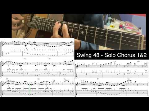 Swing 48 - Django Reinhardt | Guitar Solo Transcript (1,2 Chorus)