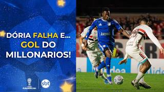 GOL DO MILLONARIOS! Dória falha, e Hurtado marca contra o São Paulo