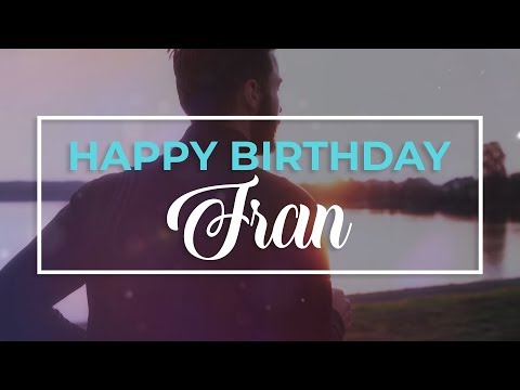 Happy Birthday Fran 🎉 | Personalized Birthday wishes