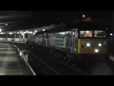 DRS 37's and 57's, on 6k73 Sellafield - Crewe flasks, 9th - 12th March 2015