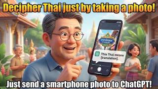 Just Take a Photo to Decode Thai! How to Use ChatGPT's Image Feature【Must-See for Thailand Expats】