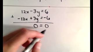 Linear System of Equations with Infinitely Many Solutions
