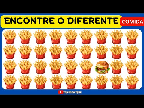 DESAFIO DO EMOJI DIFERENTE: Qual é o Intruso? Edição Especial Comida! 🍕🍔🧁🍭