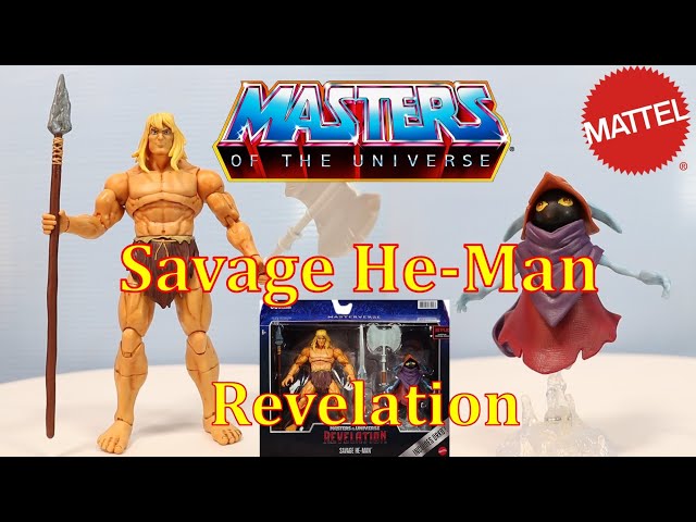 Vídeo relacionado con Masters of the Universe Masterverse Figura de Acción Savage He-Man con Orko - 3 Armas Incluidas - 18 cm - Regalo para Coleccionistas de 6+ Años
