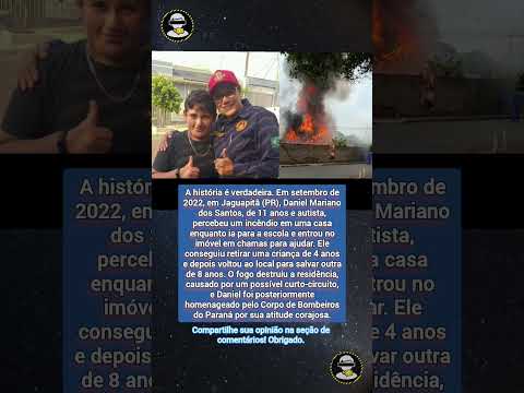 Menino Autista Salva Crianças de Incêndio no Paraná #shorts #shortsfeed #viral #noticias #explore