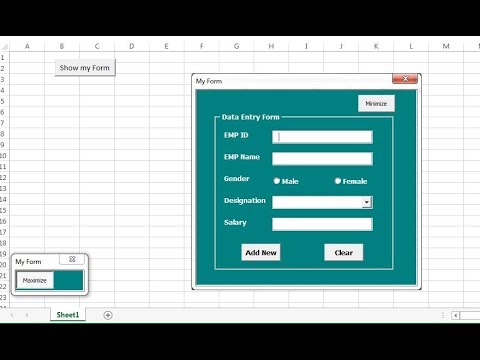 Toggle button to minimize and Maximize a User form