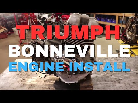 Triumph Bonneville Engine Install