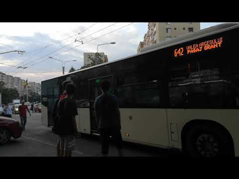 Autobuzul Mercedes-Benz Citaro Euro 4 #4802 efectuând statia "Drumul Taberei 98" pe linia 642.