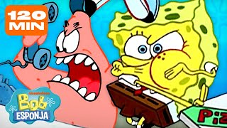 Bob Esponja | Os Episódios Mais Engraçados de Bob Esponja 😂 | Compilação de 120 Minutos | Português