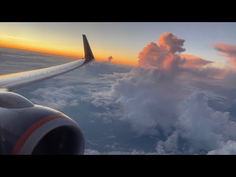 Spectacular Sunset • Aeroflot • Boeing 737-800 • RA-73102 • Evening Takeoff from St. Petersburg