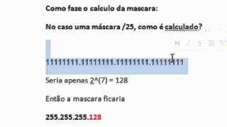 Aula - Cálculo de máscara de rede ( sub-rede)