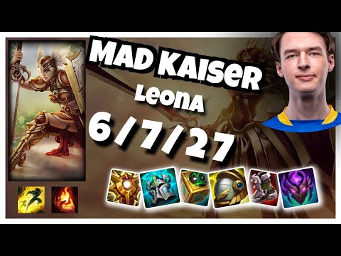 Leona vs Alistar MAD Kaiser SUPPORT (6/7/27) Gameplay Replay - Patch 10.23