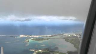 Landing at Guam Int’l Airport.
