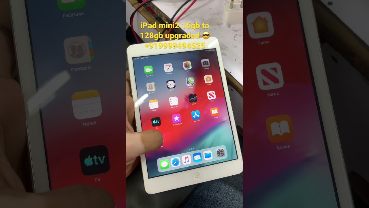 iPad mini2 16gb to 128gb upgraded 😎+919999494525#ipad #irepair #fixiphone #karolbagh #gurugram