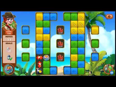 Lost Island Blast Adventure Level 733 - NO BOOSTERS 🏝️ | SKILLGAMING ✔️