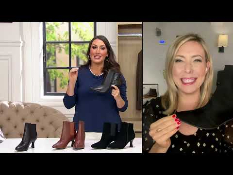 Clarks Collection Leather Heeled Shootie - Kataleyna Glow on QVC