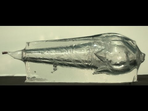 Aimed Research - Cutting Edge Bullets -  Terminal Performance 10,000fps Clear Ballistics Gel Block