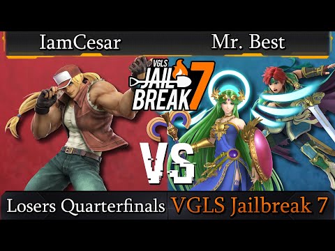IamCesar (Terry) Vs Mr. Best (Palutena, Roy) - Losers Quarterfinals -🔥VGLS Jailbreak 7