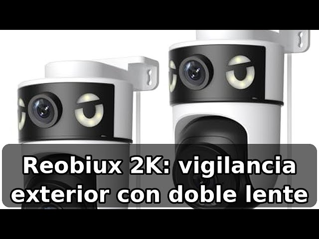Vídeo relacionado con Reobiux 2K Camara Vigilancia WiFi Exterior con Doble Lente, Cámara IP Vigilancia Domicilio con Visión Nocturna Color, Seguimiento Automático, Audio Bidireccional, Grabación Continua 24/7, IP66