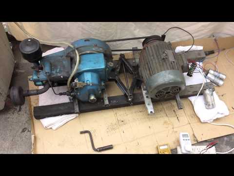 Induction motor setup agenerator